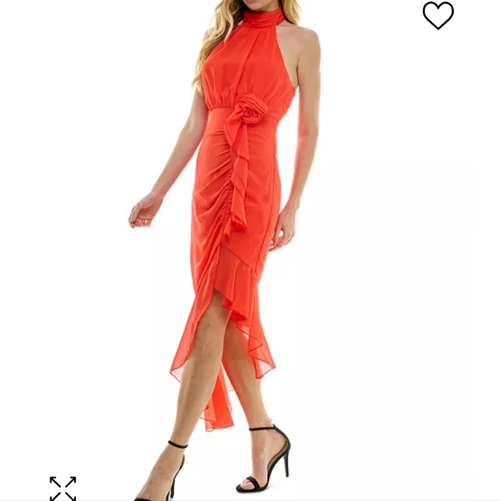 Midi dress Orange